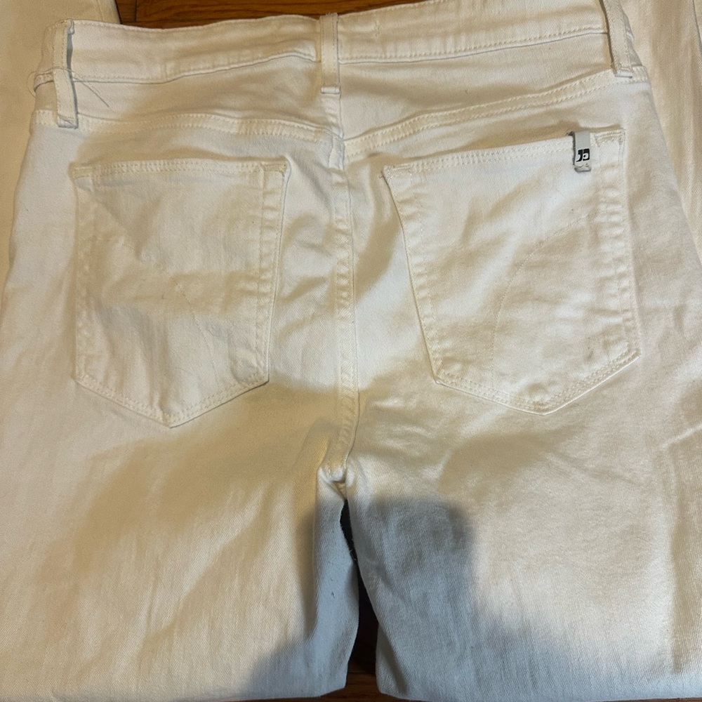 Joe’s Jeans Women White Denim High Rise Skinny Ankle Sz 28 Raw Hem - Picture 6 of 8